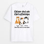 0874AGE1 Personalisierte Geschenke T Shirt Katzen Katzenliebhaber Katzenbesitzer