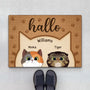 0875DGE1 Personalisierte Geschenke Fussmatte Katzen Katzenliebhaber Katzenbesitzer