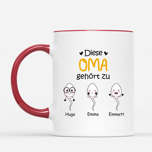 0885MG2 Personalisierte Geschenke Tasse Kinder Enkelkinder Mama Oma