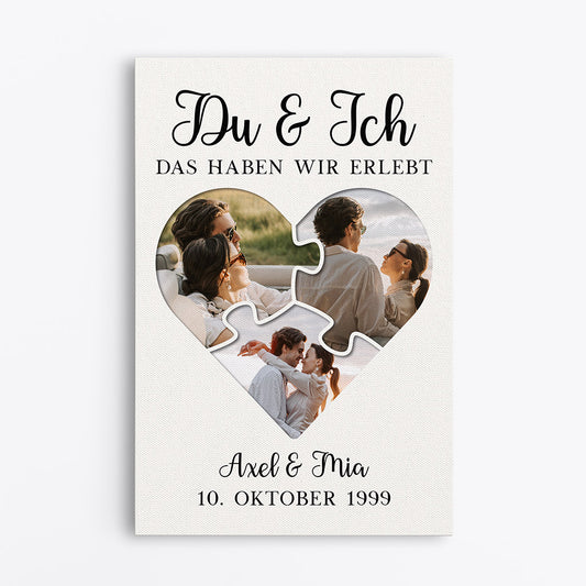 0889CGE1 Personalisierte Geschenke Leinwand Meer Paare Freund Freundin