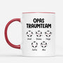 0893MGE2 Personalisierte Geschenke Tasse Traum Team Kinder Enkelkinder Papa Mama