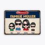 0896EGE1 Personalisierte Geschenke Outdoor Turschild Mama Papa Familie