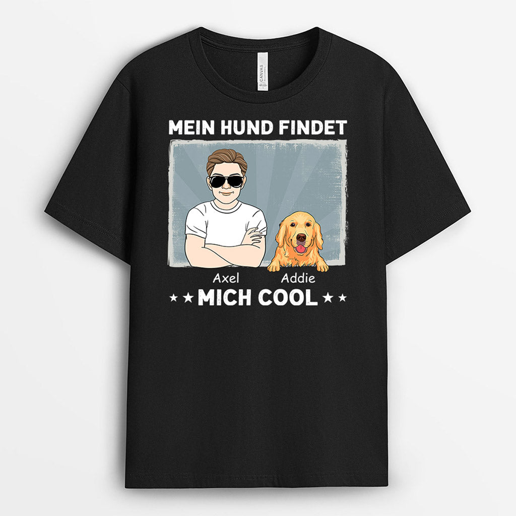 0917AGE1 Personalisierte Geschenke T Shirt Hunde Hundeliebhaber Hundebesitzer